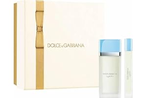 DOLCE & GABBANA Dolce e Gabbana Light Blue Confezione Regalo Donna Profumo Eau De Toilette Spray 50 Ml e Profumo Da Viaggio Eau De Toilette 10 Ml