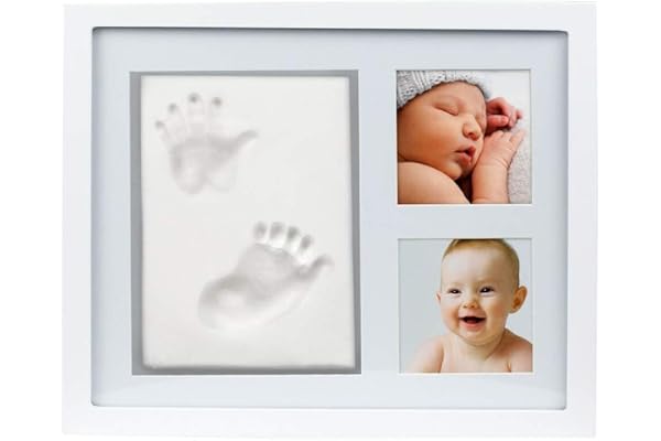 Pearhead Babyprints Cadre souvenir pour 2 photos et empreintes de pied