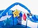 Portable Baby Child Travel Cot Bed Bassinet Play Pen Playpen (blue)