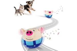 Adiwo Giochi per Cani Interattivi Palla, Giocattolo Che Rimbalza per Animali Domestici, Giocattolo Sonoro con Movimento Autonomo, Lavabile e Ricaricabile per Cani e Gatti