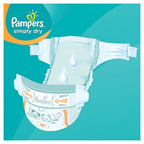 Pampers Simply Dry (Maxi) Jumbo Pack - Size 4, 74 Nappies 