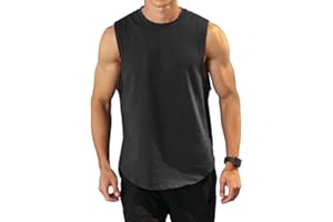 Rane Sports Canottiere da Allenamento per Bodybuilding da Uomo Canottiere da Palestra per Allenamento Atletico Gilet T-Shirt Muscolare Senza Maniche Tagliata in Cotone