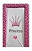 Girls Deluxe PVC Change/Changing Mat - FUCHSIA PINK LEOPARD PRINT CROWN PRINCESS