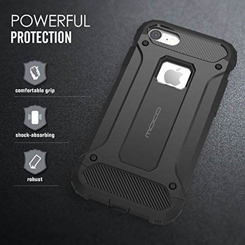 MoKo Funda para iPhone 7 - Avanzada Dual Layer Resistente Slim Armor Case Anti-Rasgu os Absorci n de Choque Protecci n Parachoques Back Cover para Apple iPhone 7 Smartphone Negro reviews MoKo Funda para iPhone 7 - Avanzada Dual Layer Resistente Slim Armor Case Anti-Rasgu os Absorci n de Choque Protecci n Parachoques Back Cover para Apple iPhone 7 Smartphone Negro
