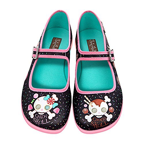 Hot Chocolate Design Chocolaticas Candy Skull Bailarina Mary Jane para Mujeres Multicolor HCD 35