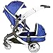 iSafe Tandem Pram me&you - 2 Tone Navy (Navy) + All Raincovers