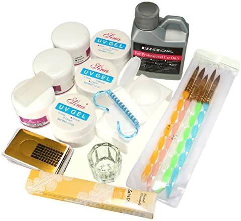 DANCINGNAIL Acrylic Powder Liquids Nail Art Tips DIY Decorations Kit
