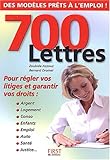 700 lettres pour garantir vos droits