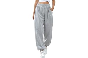 GirlzWalk Womens Fleece Casual Oversized Jogging Joggers Tracksuit Bottoms Ladies Jog Pants