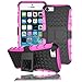 Price comparison product image iPhone 5 / 5S / SE Case, Phone 5S Cover, [Survivor] Military-Duty Case - Shockproof Impact Resistant Hybrid Heavy Duty [armor case] Dual Layer Armor Hard Plastic and Soft TPU With a Kickstand bumper Protective Cover Case for Apple iPhone 5/5S/SE [SHOCKPROOF] Cover, (PINK)