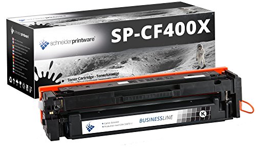 4 SCHNEIDERPRINTWARE Toner ( 50 PROZENT höhere DRUCKLEISTUNG ) ( nach ISO-Norm 19798 getestet ) als Ersatz für HP 201X kompatibel zu HP CF400X CF401X CF402X CF403X für HP Color LaserJet Pro MFP M277dw, Color LaserJet Pro MFP M277n, Color LaserJet Pro MFP M274n, Color LaserJet Pro M252dw, Color LaserJet Pro M250 Series – 201X - 9