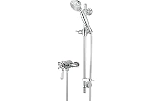 Bristan R2 SHXAR C Regency 2 Shower Valve with Adjustable Riser Kit - Chrome, Metallic