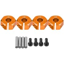 Dilwe Sechskant-Adapter Für RC Räder – Von 12 Mm Auf 17 Mm, Für 1/10 Crawler, 15 Mm (silber)