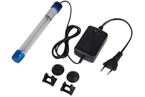 DAUERHAFT 5W Lampe UV de Destruction de Bactéries D'algues pour Aquarium lampe uv filtre pour aquarium lumière Propre d'aquarium, Stérilisateur UV Aquarium, Lampe UV Illuminazione per acquario