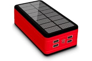 Aiworthy Outdoor Generators 50000mAh,185Wh Solar Powerbank - Tragbare Solar Ladegerät für Outdoor, Camping - Power Bank mit Solarpanel und wasserdichtem Design - Effizientes Solar Ladegerät für Handy