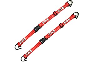 Hooshing Sicherheitsgurt für Kinder, verstellbar, für Supermarkt, Einkaufswagen, Stuhl, Rot, 2 Stück