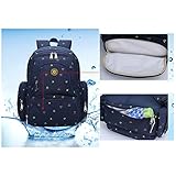 Aosbos Wickelrucksack Wickeltaschen Mutter Rucksäcke inklusive Wickelauflage, Taschenbefestigungssystem für den Kinderwagen, 30 x 43 x 18 cm - 5