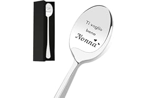 XIOABRE Regalo Nonna Festa Dei Nonni Idee Regalo Nonna Compleanno Regalo Nonna Natale Cucchiaini Da Caffè Regali Nonno Compleanno Regalo Per Nonna Regalo Per La Nonna Idee Regalo Compleanno Nonna Natale