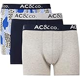 AC&amp;Co/Altınyıldız Classics Pamuklu Esnek Desenli 3'l&uuml; Boxer Paketi Regular fit Erkek Normal Bel,&Ouml;rme Yetişkin