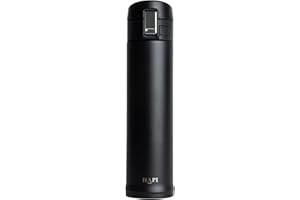Hapi Flask for Hot Drinks | Coffee Cup Travel Mug | Small Thermo Flask Bottle | Gifts for Women Men Him Her | Leak Proof BPA Free Thermal Mug | 500ml | Black