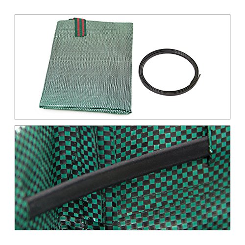 4 teiliges Garten Set, 3 Gartensäcke für Laub und Unkraut, 272 L, faltbar, Unkrautstecher langer Griff, Auswurf-Mechanismus - 4