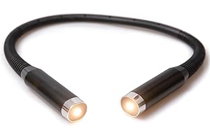 EL CARRITO DEL AHORRO - Lámpara Lectura de Cuello F4 |Luz Recargable USB |Lámpara Recargable Portátil | Luz LED de Lectura |Luz Lectura Batería de Larga Duración y Brazo Flexible 360º | Lámpara Libro