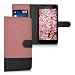 Produktbild kwmobile Hülle für Wiko Robby - Wallet Case Handy Schutzhülle Kunstleder - Handycover Klapphülle mit Kartenfach und Ständer Altrosa Schwarz