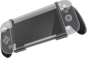 Konix Mythics Support poignées Comfort Grip pour console Nintendo Switch Lite - Rangement 4 jeux - Noir