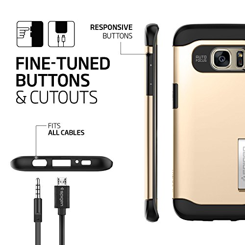 Spigen Slim Armor - Funda para m vil Samsung Galaxy S7 Edge color dorado reviews Spigen Slim Armor - Funda para m vil Samsung Galaxy S7 Edge color dorado