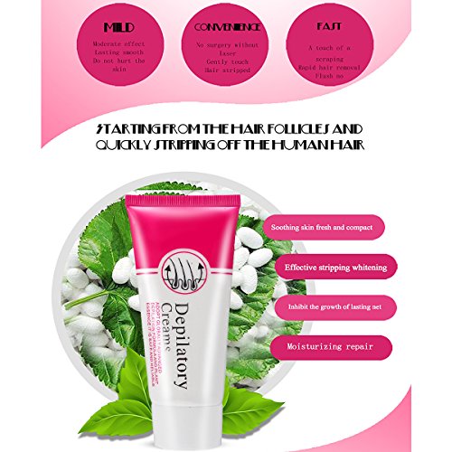 Haarentfernung Creme, LuckyFine Keine Stimulation Schnell und Einfach Haarentfernung, 1er Pack (1 x 60g) - 3