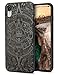 Price comparison product image YFWOOD Wooden Case Cool replacement for iPhone XR Man Wood Phone Shell Premium Wooden Carving TPU Impact Resistant Cover 6.1'' Display (2018)