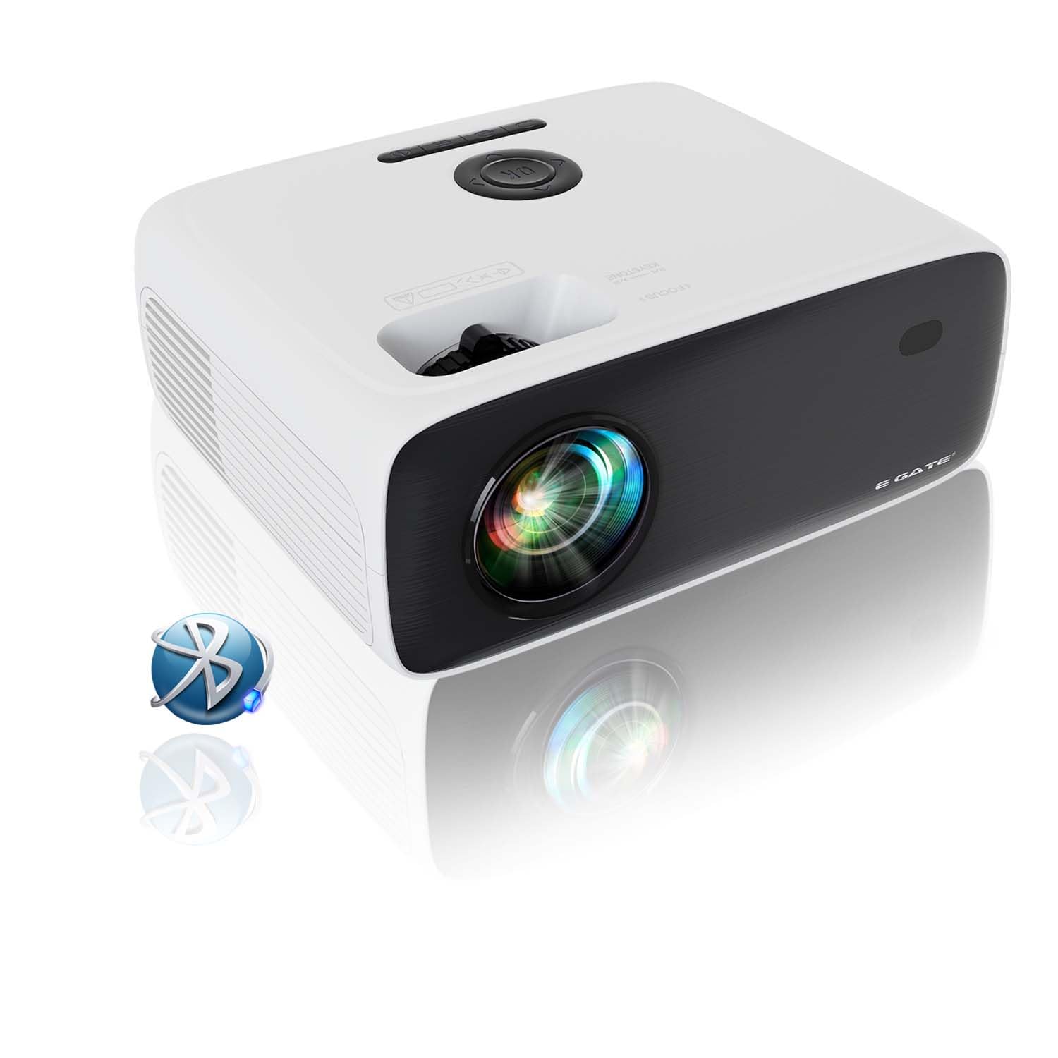 E Gate New K9 Pro Ultra Bright 11700 Lumens Bluetooth Projector for Home, 4K Support | Brightest in Segment | 635cm Max Scree