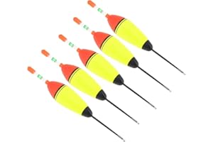 OriGlam 5 galleggianti da pesca in schiuma EVA, galleggianti da pesca, galleggianti da pesca in schiuma di plastica bobber per pesca in mare, galleggianti per luccio, pesce persico, carpa, spigola