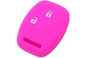 BROVACS Silicone Cover Protector Case Holder Skin Jacket Compatible with HONDA 2 Button Remote Key Fob CV9200 Rose