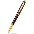 Sheaffer 100 Coffee Brown With PVD Gold Trim - Rollerball – Fountain Pen Hospital
