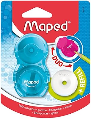 Maped 049110 Loopy Translucide gomme et taille-crayon avec recharge