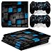 Produktbild Sony PS4 Playstation 4 Pro Skin Design Foils Aufkleber Schutzfolie Set - Pixel 2 Motiv
