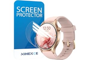 MIHENCE Schutzfolie Kompatibel für Fitpolo AR-01 / aeac AR01 Smartwatch, TPU HD Displayschutzfolie für AR-01 / AR01 1.32'' Smartwatch [ 6 Stück ]