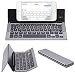 Produktbild , (Universal, 2-limxems, tragbare, faltbare Tastatur, ultra slim Wireless Bluetooth-Tastatur, für iPhone/Samsung/iPad Air/iPad Mini, Smartphones etc, Aluminium-Legierung, Schwarz