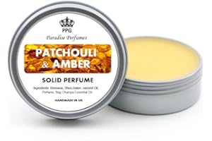 PARADISE PERFUMES Patchouli & Amber | Natural Solid Perfume | Fragrance Balm 30ml | Beautiful Scent | Cruelty-Free | Alcohol-Free | PPG | Handmade In UK