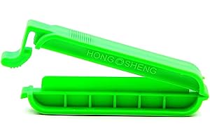 SCIENFOCUS LAB Dialysis Bag Clamp - Dialysis Tubing Closure/60mm，Green（Pack of 12）