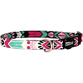Wikipet Aztec Light Kedi Boyun Tasması, Boğulma &Ouml;nleyici Kilitli, Zil Hediyeli (Pembe, Fuşya, Mint)
