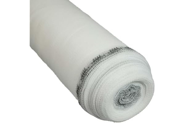 TECPLAST Filet d'échafaudage Blanc 3,07x20 m 50EC - Qualité PRO - Filet de protection d'échafaudage pour chantier - Pare-gravats