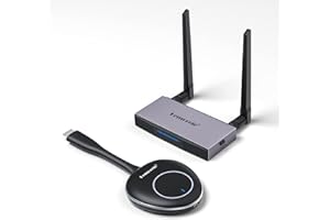 Trasmettitore e Ricevitore HDMI Wireless, Lemorele Kit di Estensione HDMI Wireless 165FT/50M 5G Streaming Video/Audio/File per Laptop, Fotocamera, Sky Q, ATEM a Monitor, Proiettore, HDTV