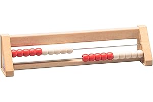 WISSNER 80200.3 aktiv lernen - 20 er Rechenrahmen rot/weiss - RE-Wood