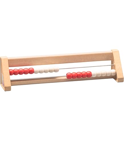 Wissner Active Learning 20 Student Abacus, Rewood/Red/White, Inclined Version - View #6