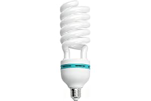 Fotolampa, 135 W, 220 V, 5 500 K, CRI90, dagsljus, spiralformad lampa, energisparlampa, E27-sockel för fotostudio, studiobelysning och videobelysning