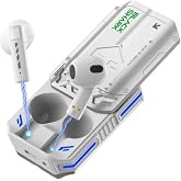 Black Shark T11 RGB Illuminated Wireless Gaming Bluetooth Headset, iOS and Android Compatible (White)