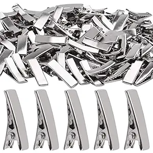 Alligator Hair Clips, 100pcs 2cm Single Prong Duckbill Hair Clips with Teeth Flat Top Crocodile Hair Pins Barrette for Hairbow Accessory Crafts