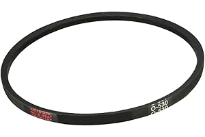 sourcing map Correa Banda de la transmisión en Forma V O-530 de Caucho Negro de Repuesto para máquina